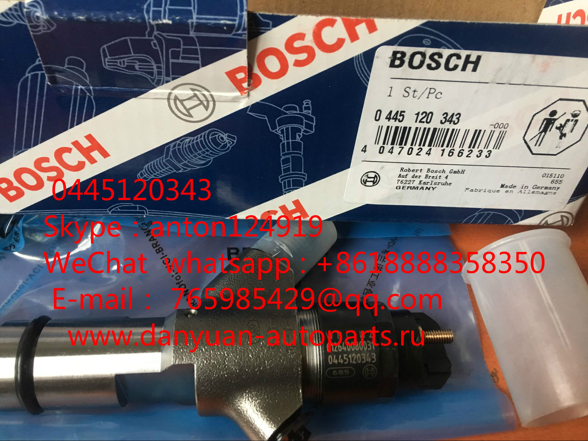 Bosch 0445120343 / 612640080031 для двигателя Weichai WP10.336E40 (евро4)--Shaanxi WP 10 Евро-4